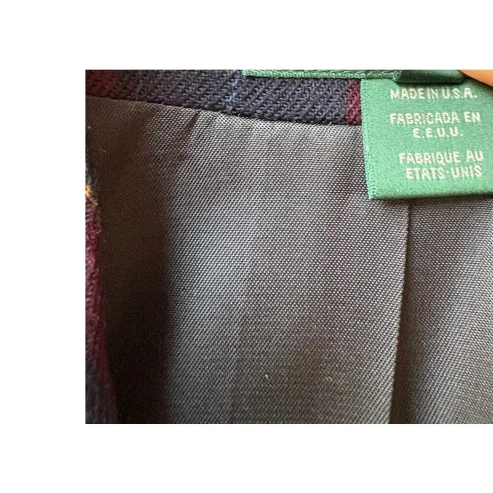 Vintage Ralph Lauren Wool Crest Blazer Made in USA Size 4 - Picture 4 of 9